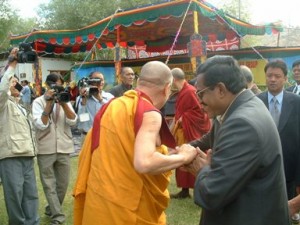 Thomas Mathew with Dalai Lama