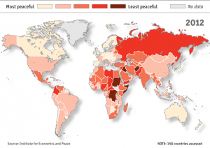 A global ranking of peacefulness