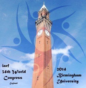 IARF Congress logo - Chamberlain clock tower, UoB rsz