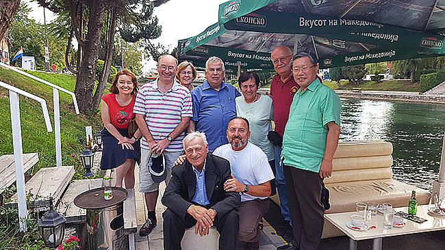 During the excursion to Ohrid at the end of the conference.