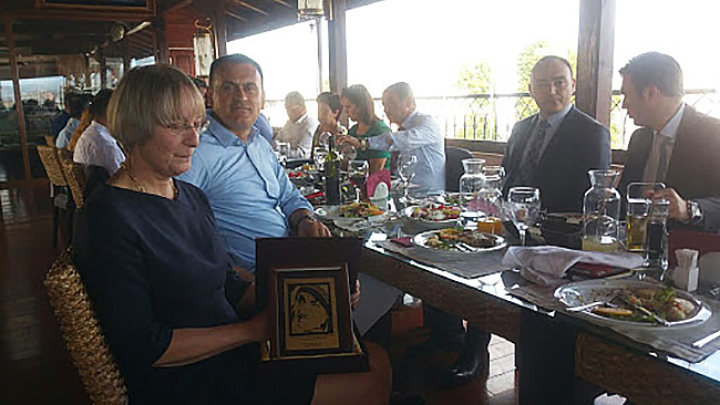 After the conference Wytske Dijkstra was guest of honour at a local celebration of Mother Teresa's birthday.