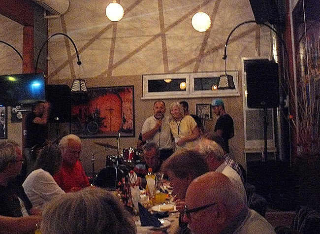 The welcome dinner.