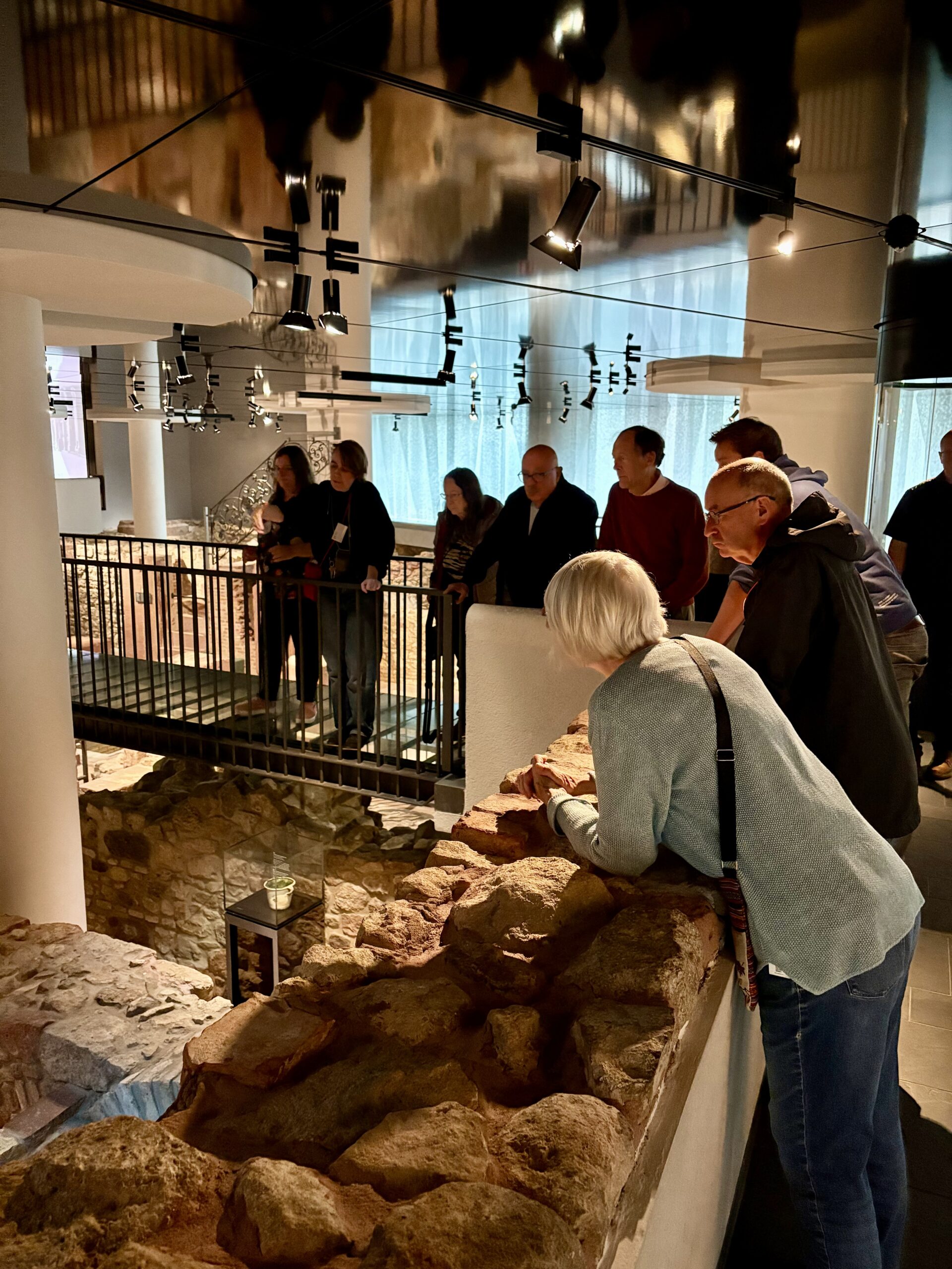 A participant enjoying a snack.