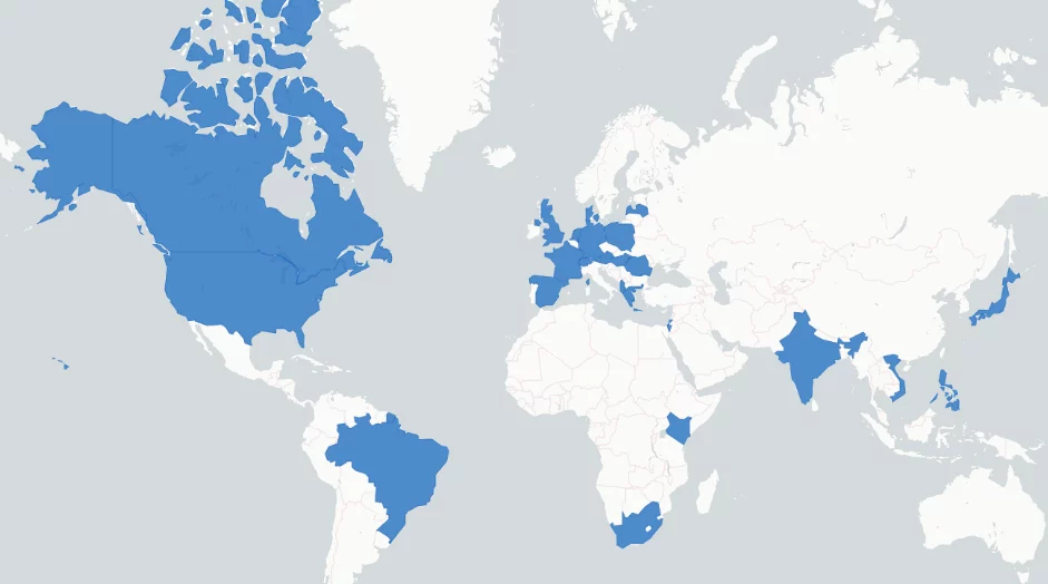 IARF Network Map
