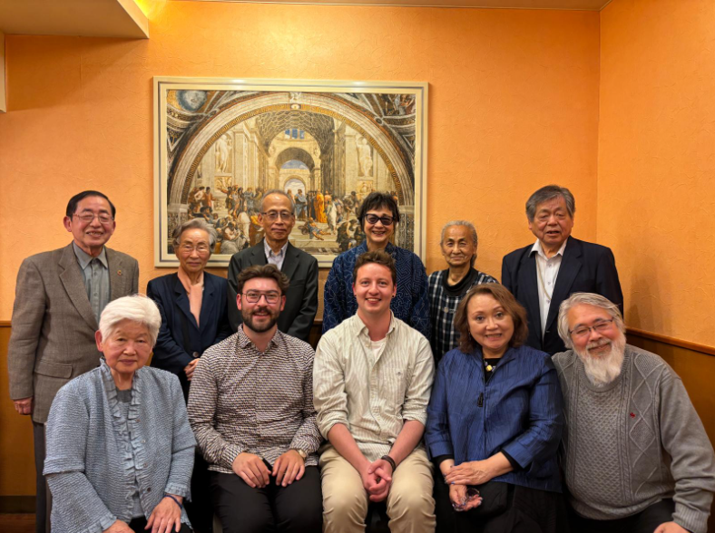 Johannes Spindler with members of the IARF Japan Chapter