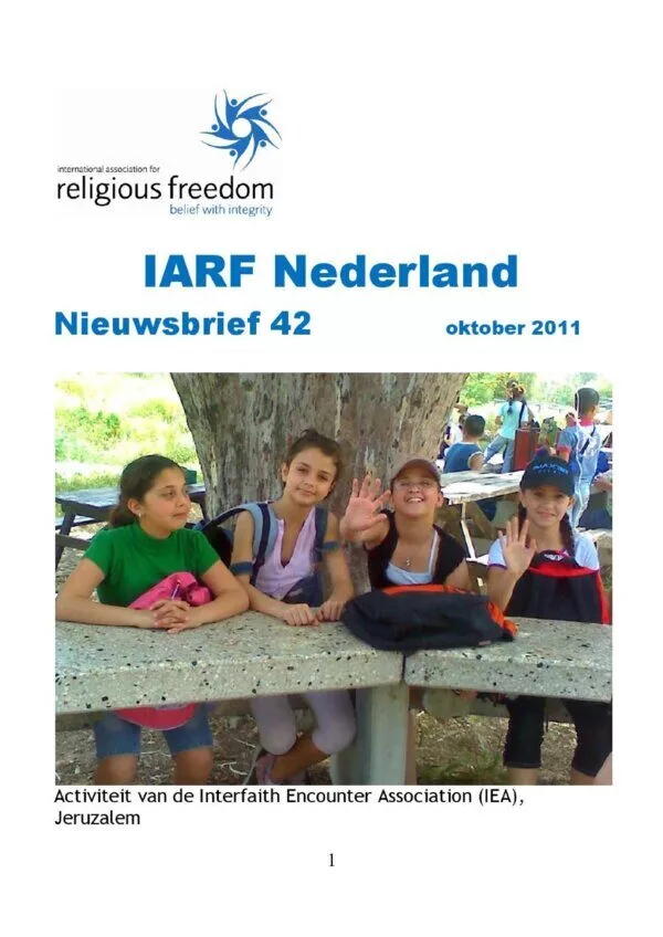 Cover for IARF Nederland Nieuwsbrief 42