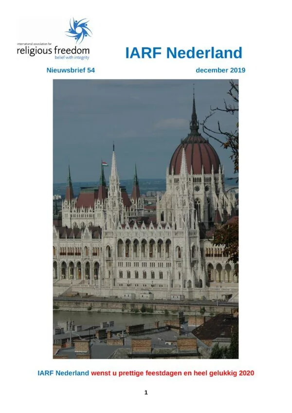Cover for IARF Nederland Nieuwsbrief No. 54