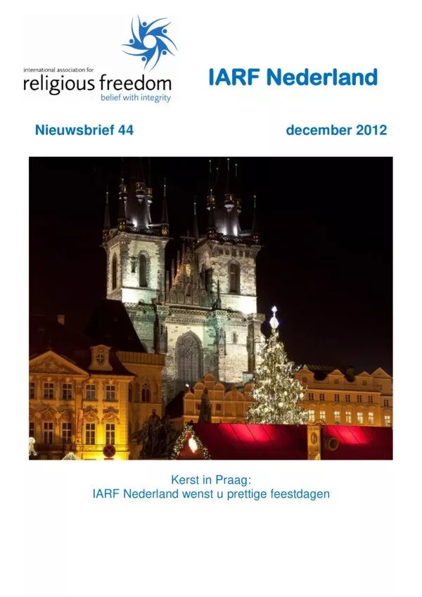 Cover for IARF Nederland Nieuwsbrief 44