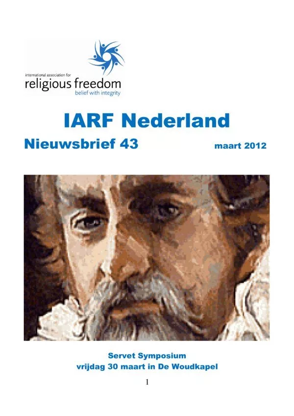 Cover for IARF Nederland Nieuwsbrief 43 (Maart 2012)