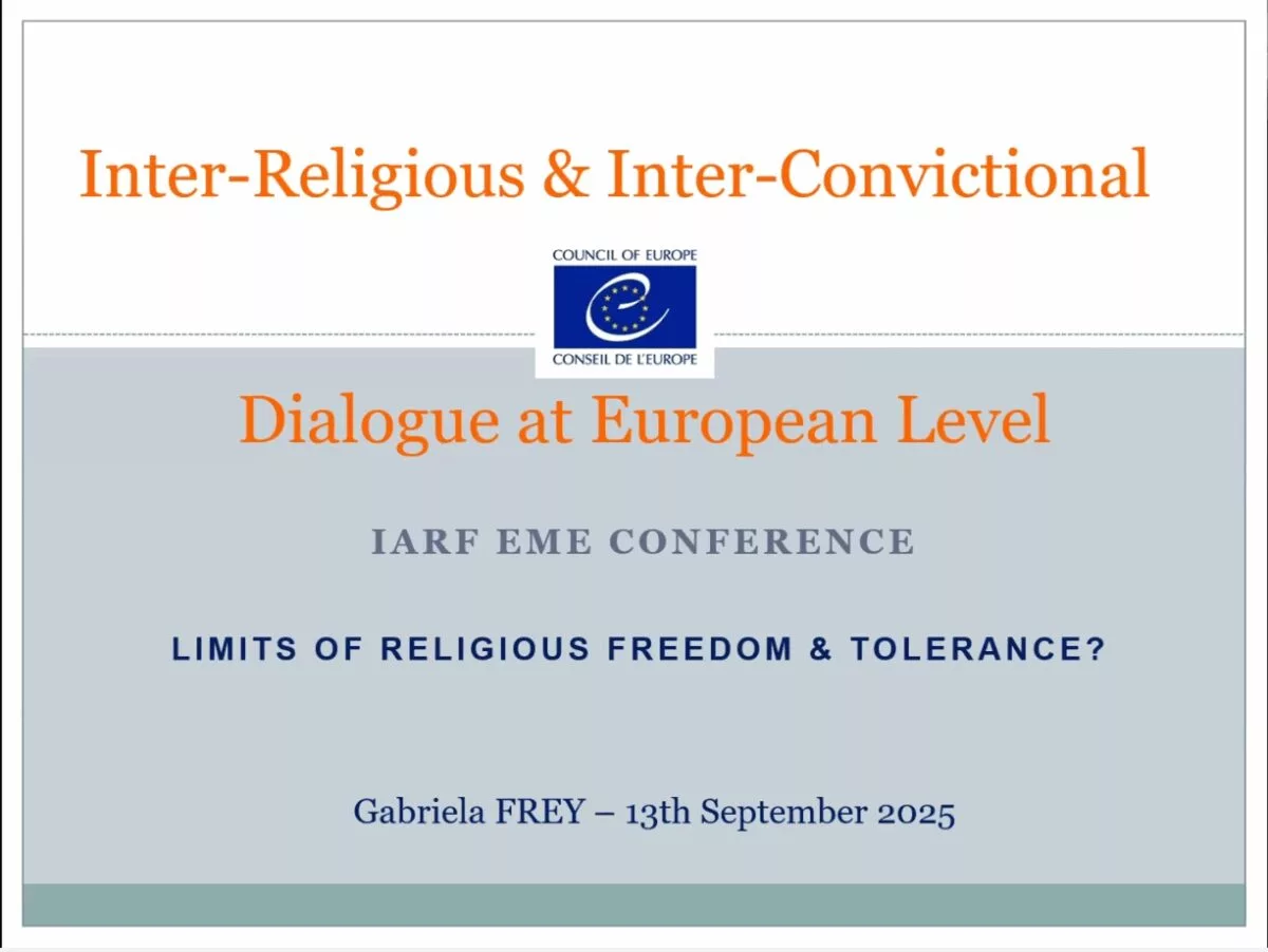 Cover for Interreligious and Interconvictional Dialogue on European Level