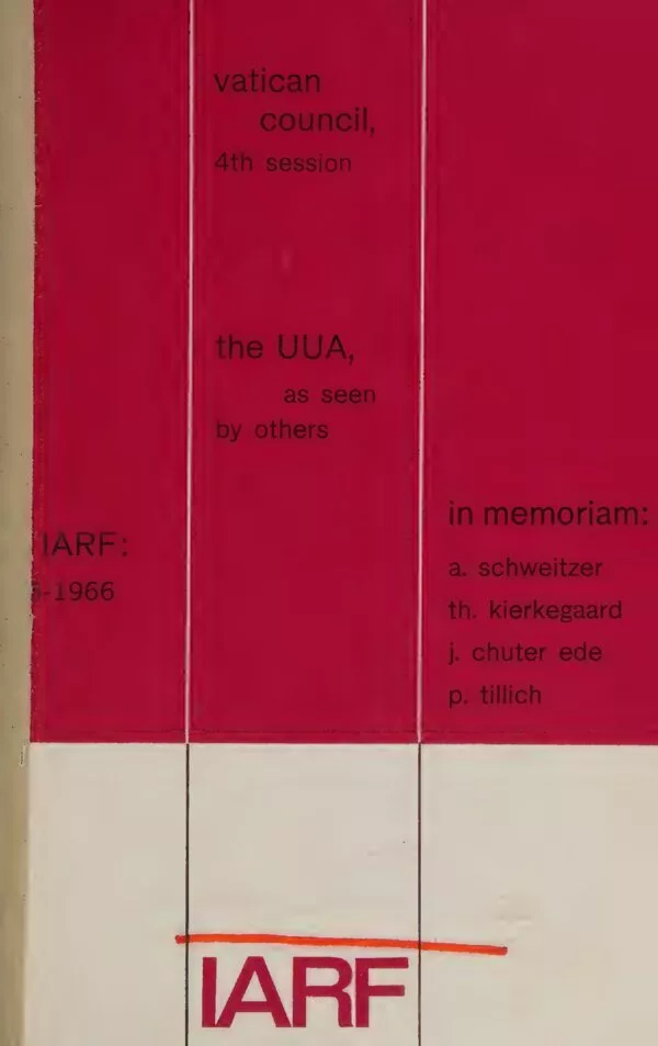 Cover for I.A.R.F. News Digest, No. 57 (December 1965)