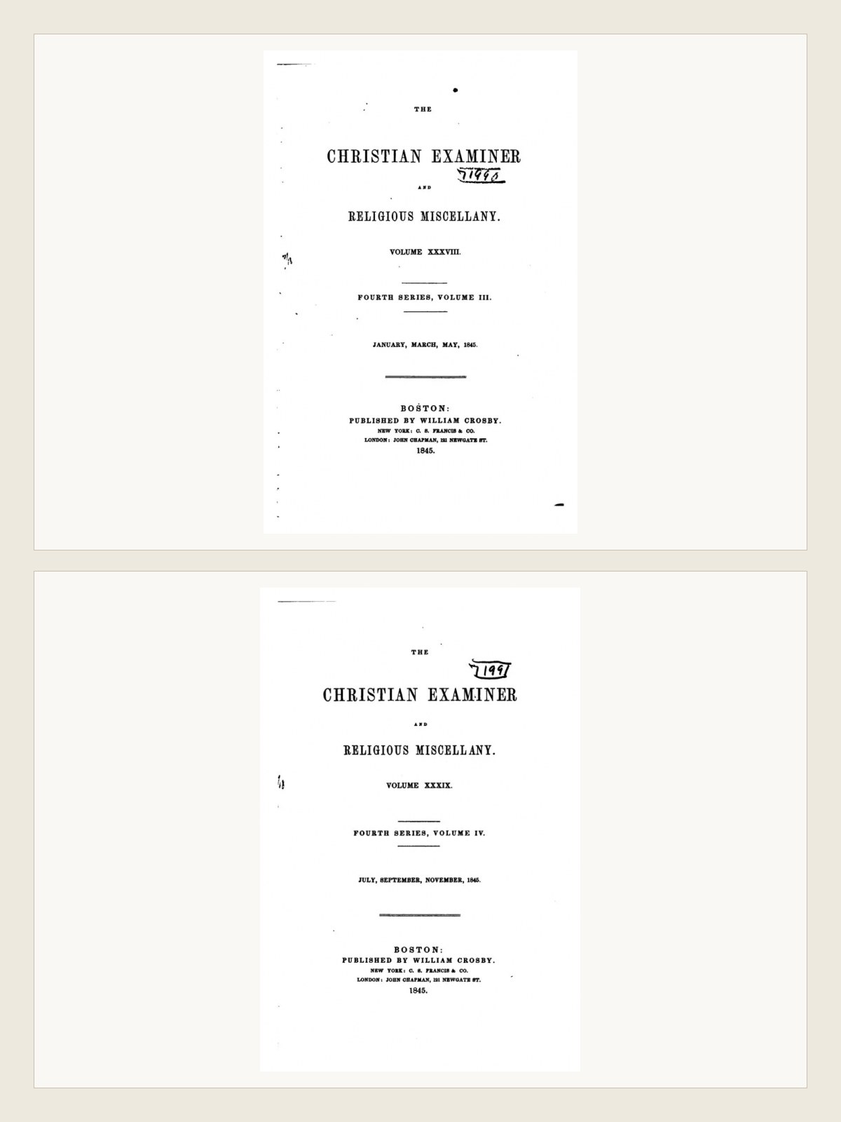 Cover for The Christian Examiner