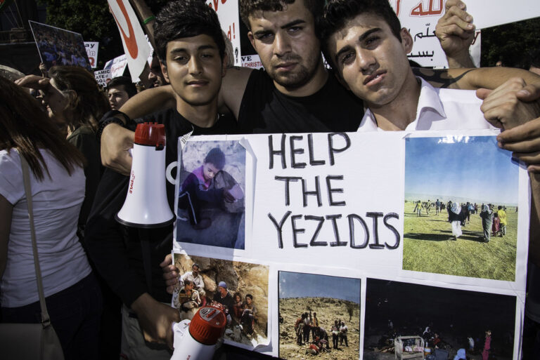 Yezidi demonstration photo by michael_swan