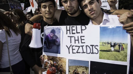 Yezidi demonstration photo by michael_swan